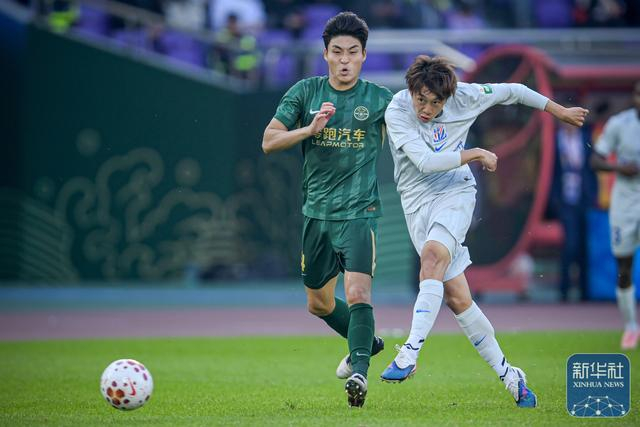 浙江绿城主场1-1战平申花 王钰栋破门特谢拉建功